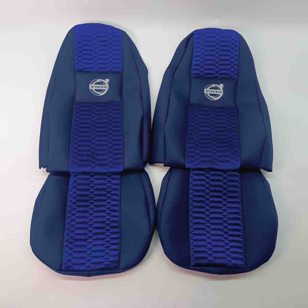 Чохол на сидіння KADIFE Велюр+Ткань VOLVO FH FM (2002-2013) (пілот) синій Чохол на сидіння KADIFE Велюр+Ткань VOLVO FH FM (2002-2013) (пілот) синій