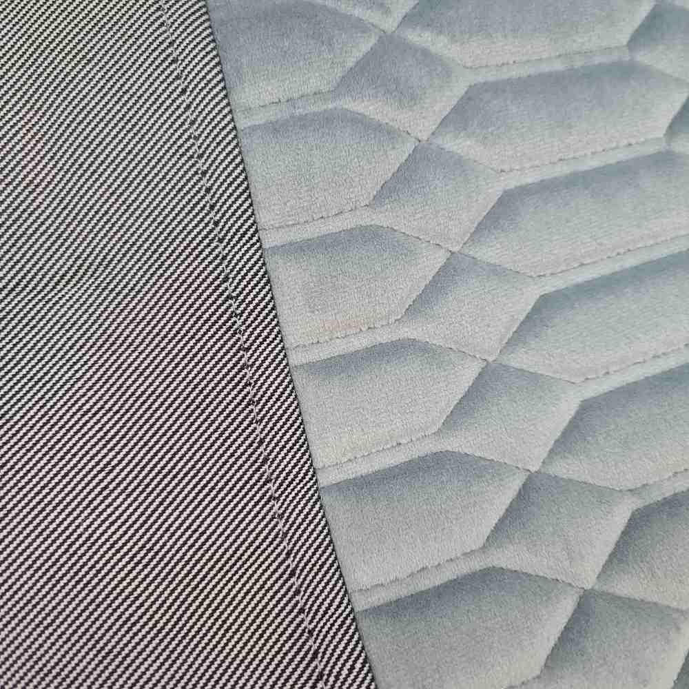 Чехол на сиденья KADIFE Велюр+Ткань SCANIA R,G,P (2004-2017) водит. пилот - пасс. пилот ,с ременем серый