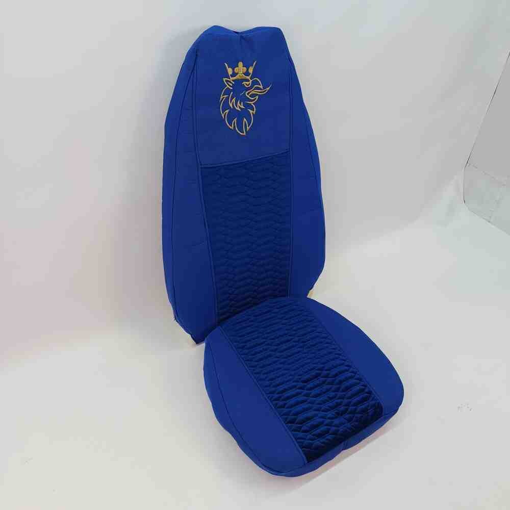 Чехол на сиденья KADIFE Велюр+Ткань SCANIA R,G,P (2004-2017) водит. пилот - пасс. пилот ,с ременем синий Чехол на сиденья KADIFE Велюр+Ткань SCANIA R,G,P (2004-2017) водит. пилот - пасс. пилот ,с ременем синий