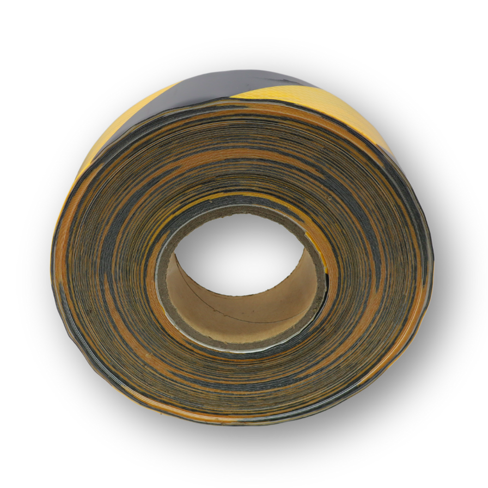 Стрічка світловідбивна, чорно-жовта Стрічка світловідбивна, чорно-жовта