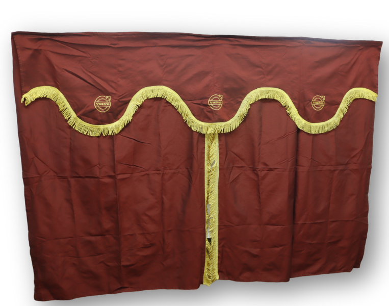 Шторка Велюр "Wave" VOLVO лоб+косынки+спальник+ночные красная Шторка Велюр "Wave" VOLVO лоб+косынки+спальник+ночные красная