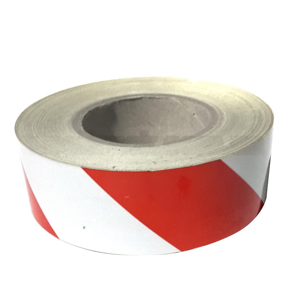 Стрічка світловідбивна, червоно-біла Стрічка світловідбивна, червоно-біла