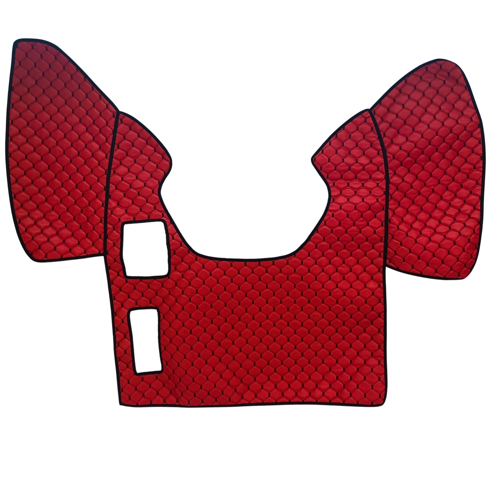 Коврик Экокожа DAF XF95 1997-2005; МКПП, красный, Коврик Экокожа DAF XF95 1997-2005; МКПП, красный,