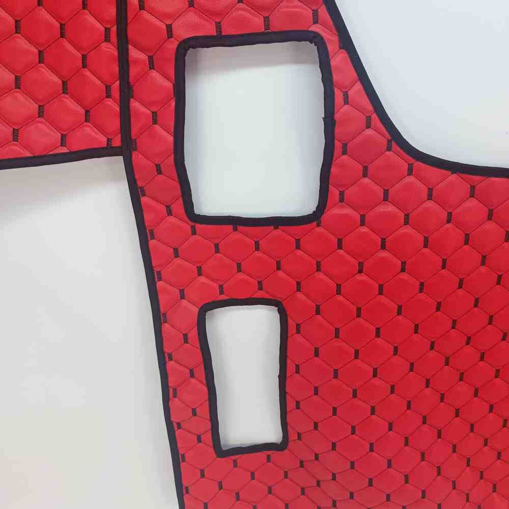 Коврик Экокожа DAF XF95 1997-2005; МКПП, красный, Коврик Экокожа DAF XF95 1997-2005; МКПП, красный,