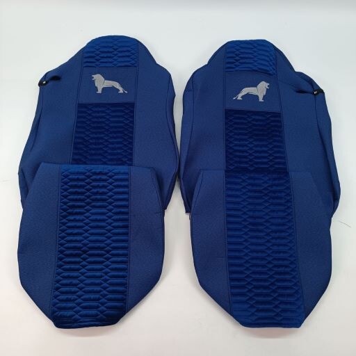 Чехол на сиденья KADIFE Велюр+Ткань MAN TGX,TGA,TGL,TGM,TGS; (2007-2020) 2 ремня, водитель и пассажир (Низкий) синий Чехол на сиденья KADIFE Велюр+Ткань MAN TGX,TGA,TGL,TGM,TGS; (2007-2020) 2 ремня, водитель и пассажир (Низкий) синий