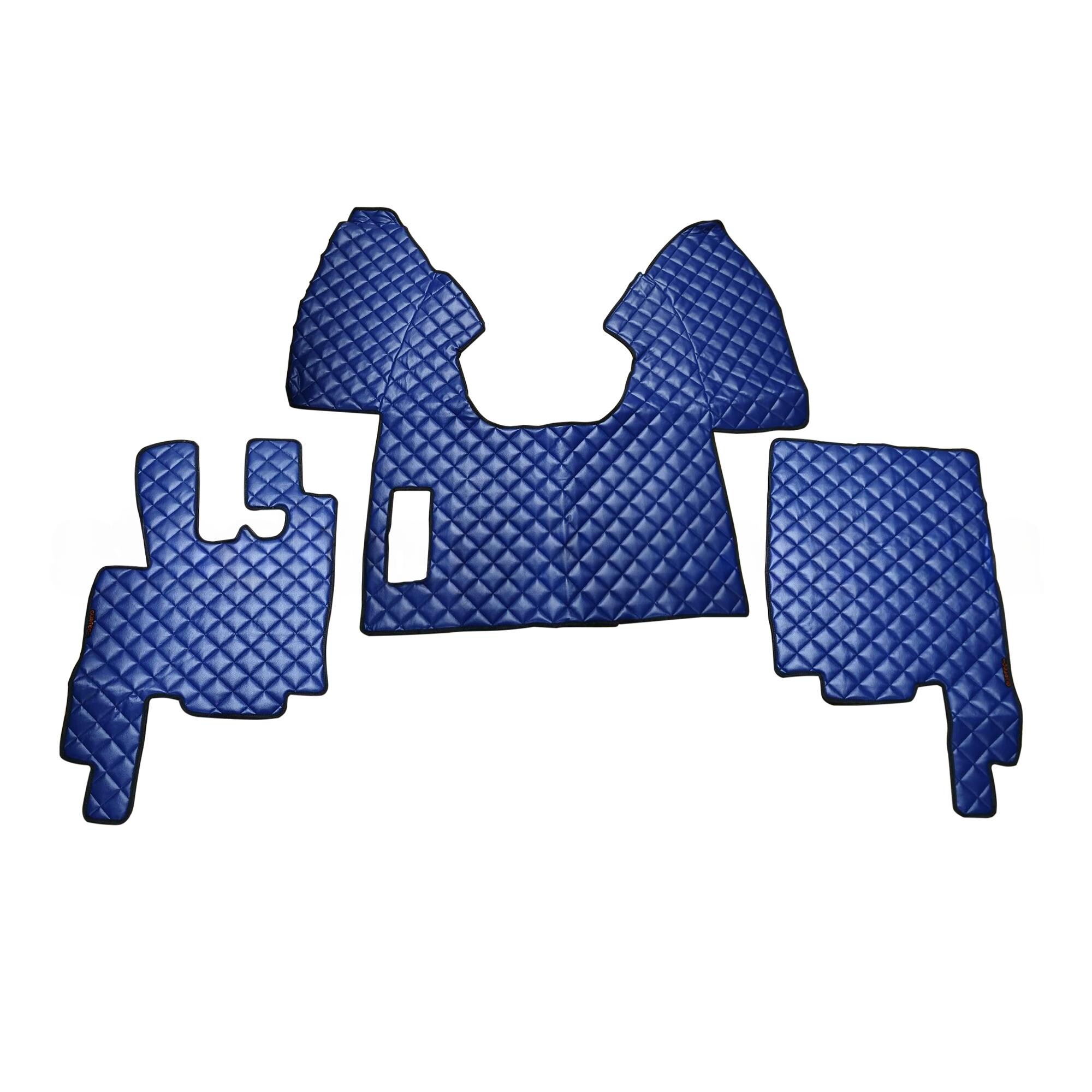 Коврик Экокожа DAF XF95 1997-2005; АКПП, синий,