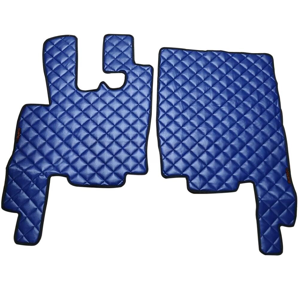 Коврик Экокожа DAF XF95 1997-2005; АКПП, синий,