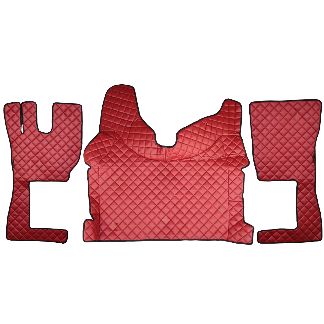 Килимок Екошкіра VOLVO FH з 2014 року; АКПП, червоний, Килимок Екошкіра VOLVO FH з 2014 року; АКПП, червоний,