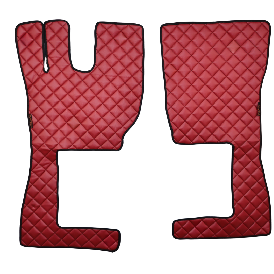 Килимок Екошкіра VOLVO FH з 2014 року; АКПП, червоний, Килимок Екошкіра VOLVO FH з 2014 року; АКПП, червоний,