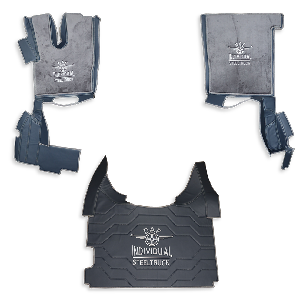 Килимок 3D Екошкіра DAF XF106 c 2013; АКПП, сірий