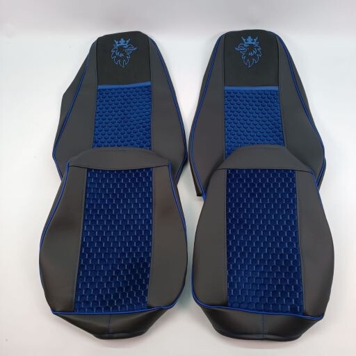 Чохол на сидіння SCANIA R,G,P (2004-2017) водить. пілот - пас. пілот, синій