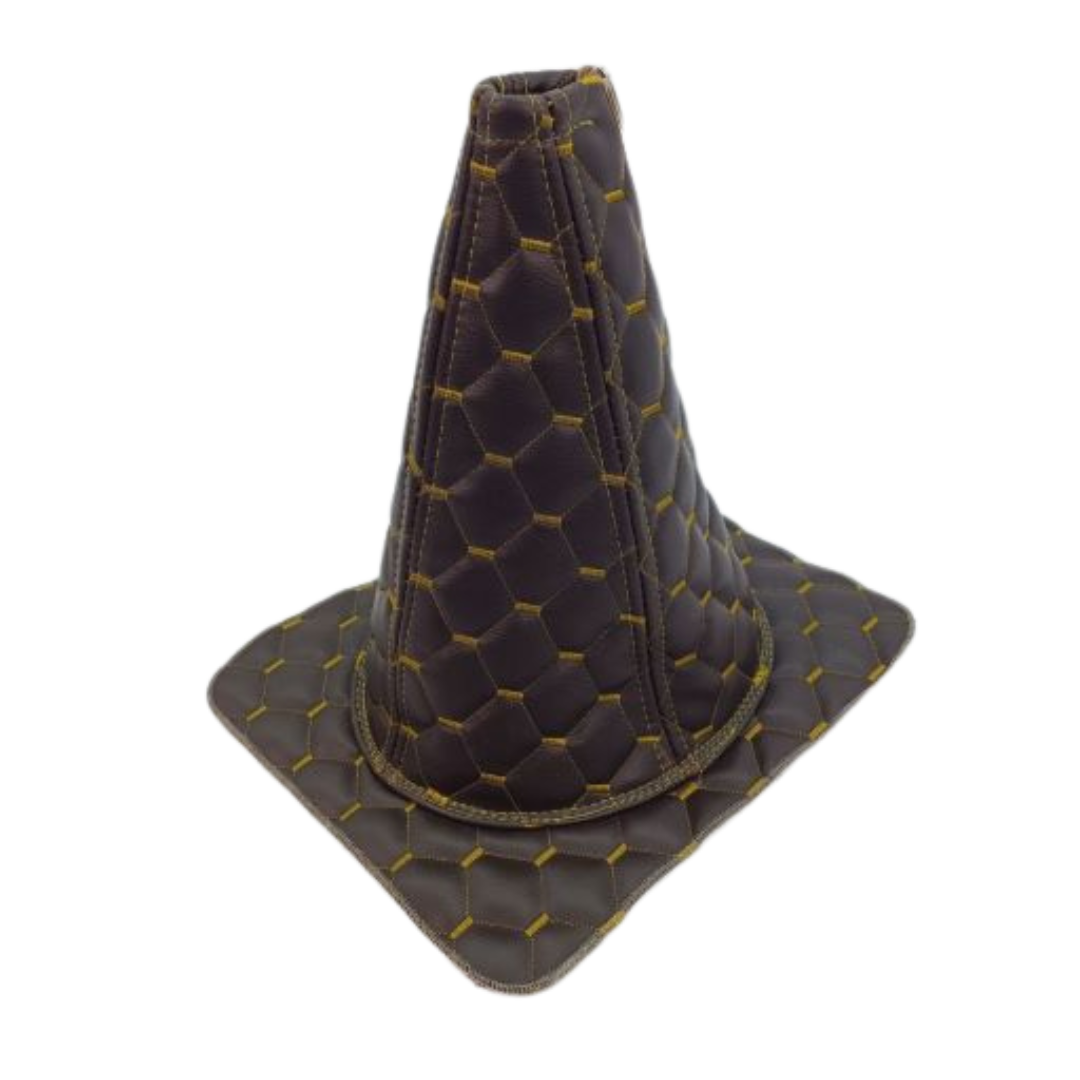 Чехол КПП  экокожа DAF, Volvo коричневый