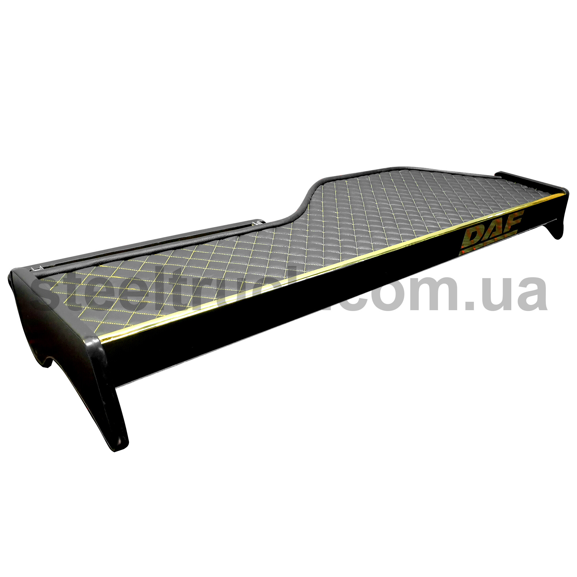 Полка кабины длинная DAF 105 черная\ST- Экокожа стёжка\