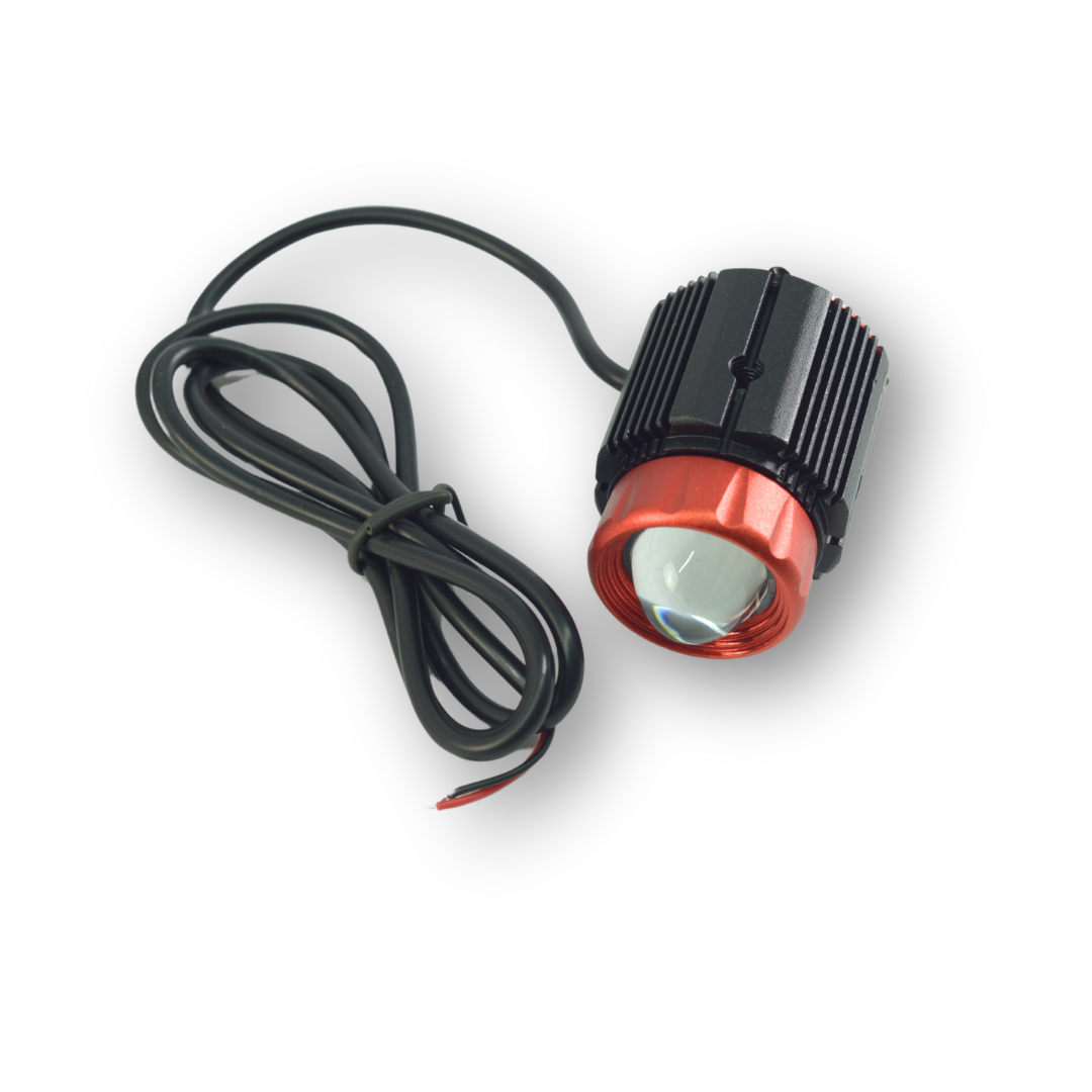 Фара универсальная диодная LED(линза 2-х цвет,желт,+бел+вентилятор) 12\24V