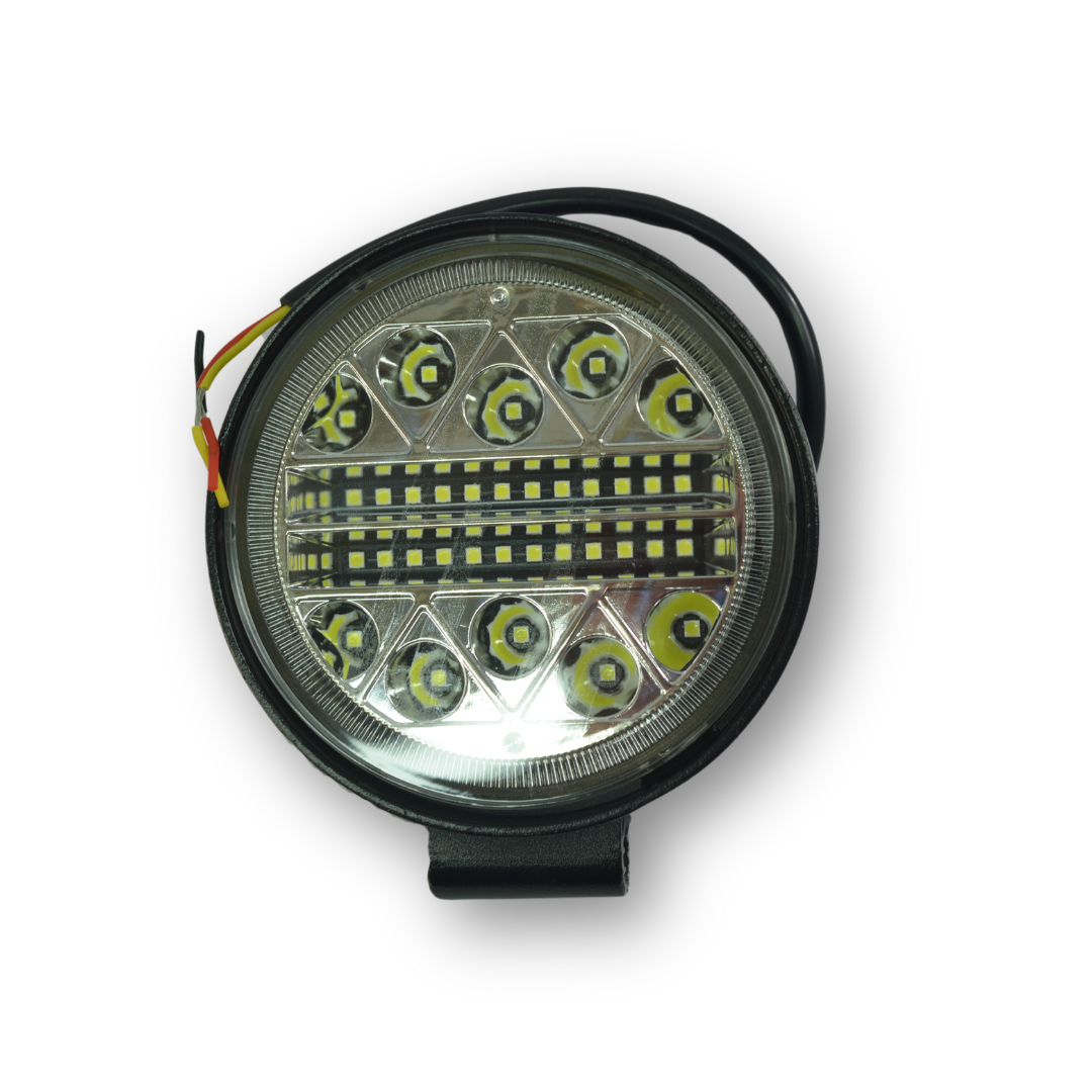 Фара универсальная диодная LED(38 диодов корпус круглый метал)