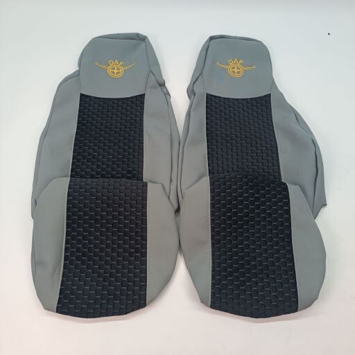 Чохол на сидіння DAF XF95 105 CF85 75 65 LF (2002-2012) (тканина+велюр) Чохол на сидіння DAF XF95 105 CF85 75 65 LF (2002-2012) (тканина+велюр)