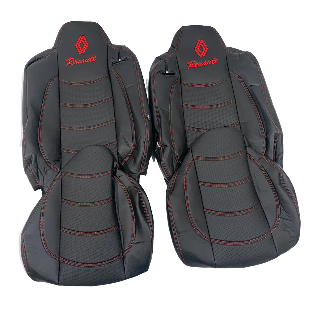 Чохол на сидіння Renault Range T/T-Series (2014-...) перфор.шкіра чорн.