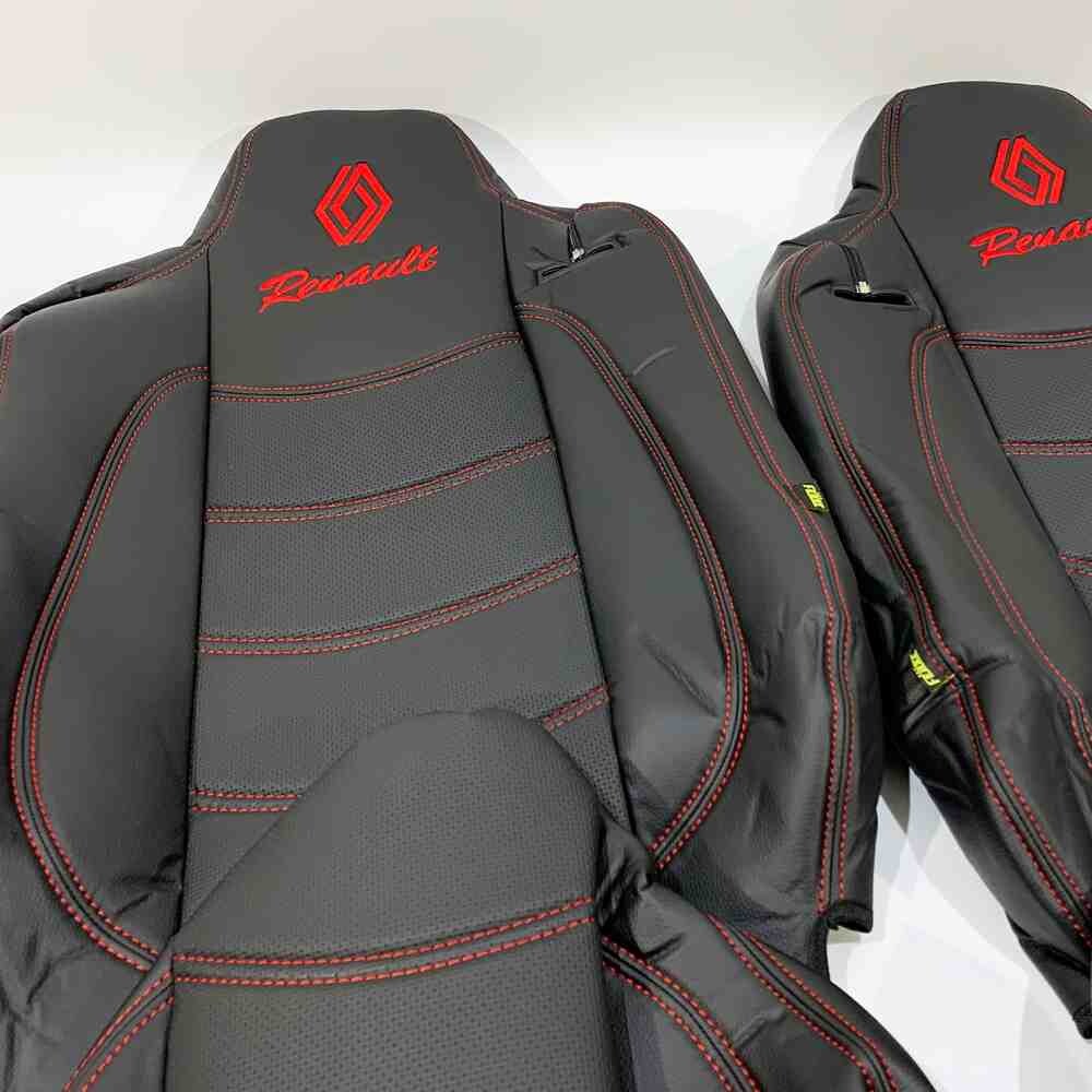 Чохол на сидіння Renault Range T/T-Series (2014-...) перфор.шкіра чорн.