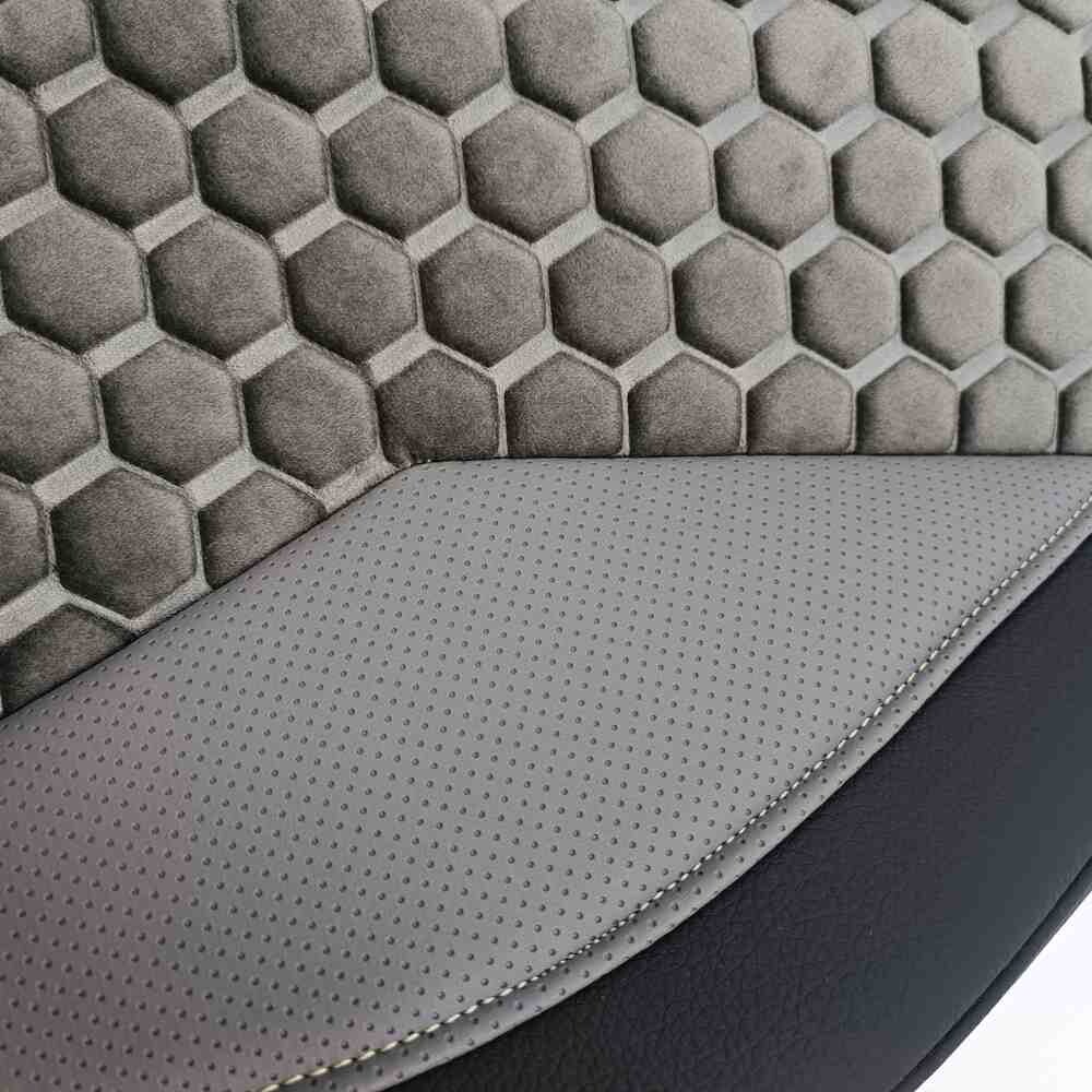 Чохол на сидіння Enterprise Renault Magnum (2001-2013) водій, пасажир поворотне сидіння, сірий Чохол на сидіння Enterprise Renault Magnum (2001-2013) водій, пасажир поворотне сидіння, сірий