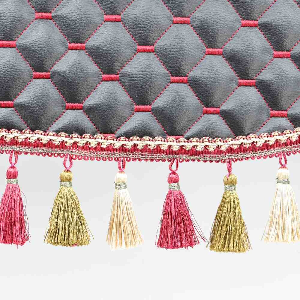 Шторка Экокожа "Pergam" лоб+ косынки черная