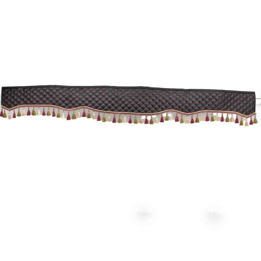 Шторка Экокожа "Pergam" лоб+ косынки черная