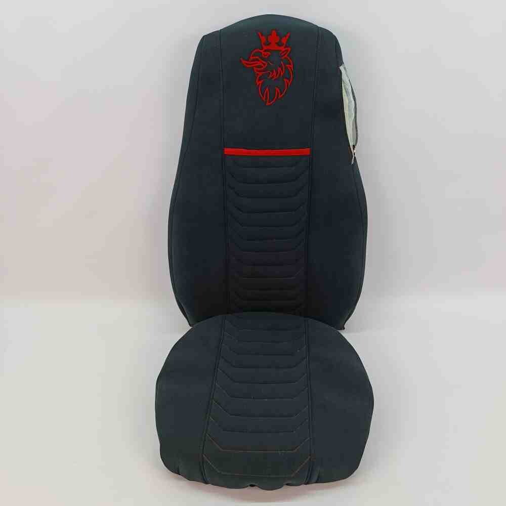 Чохол на сидіння SCANIA R,G,P (2004-2017) водій пілот - пас. складне, чорний