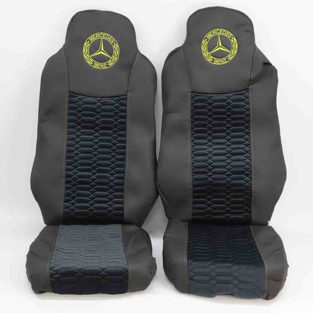 Чехол на сиденья KADIFE Велюр+Ткань Mercedes Axor Space /Actros 1844 черный