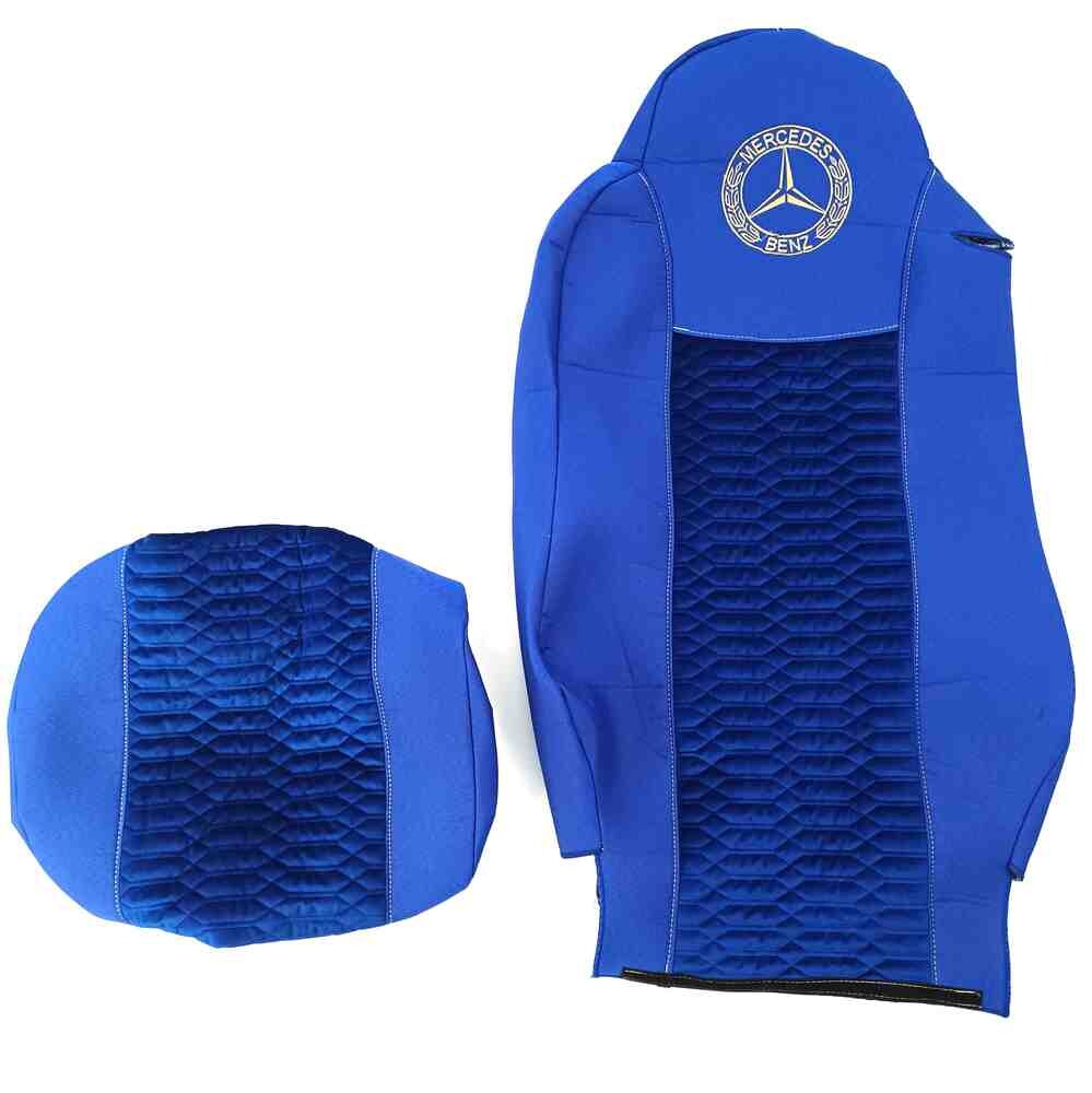 Чехол на сиденья KADIFE Велюр+Ткань Mercedes Axor Space /Actros 1844 синий Чехол на сиденья KADIFE Велюр+Ткань Mercedes Axor Space /Actros 1844 синий