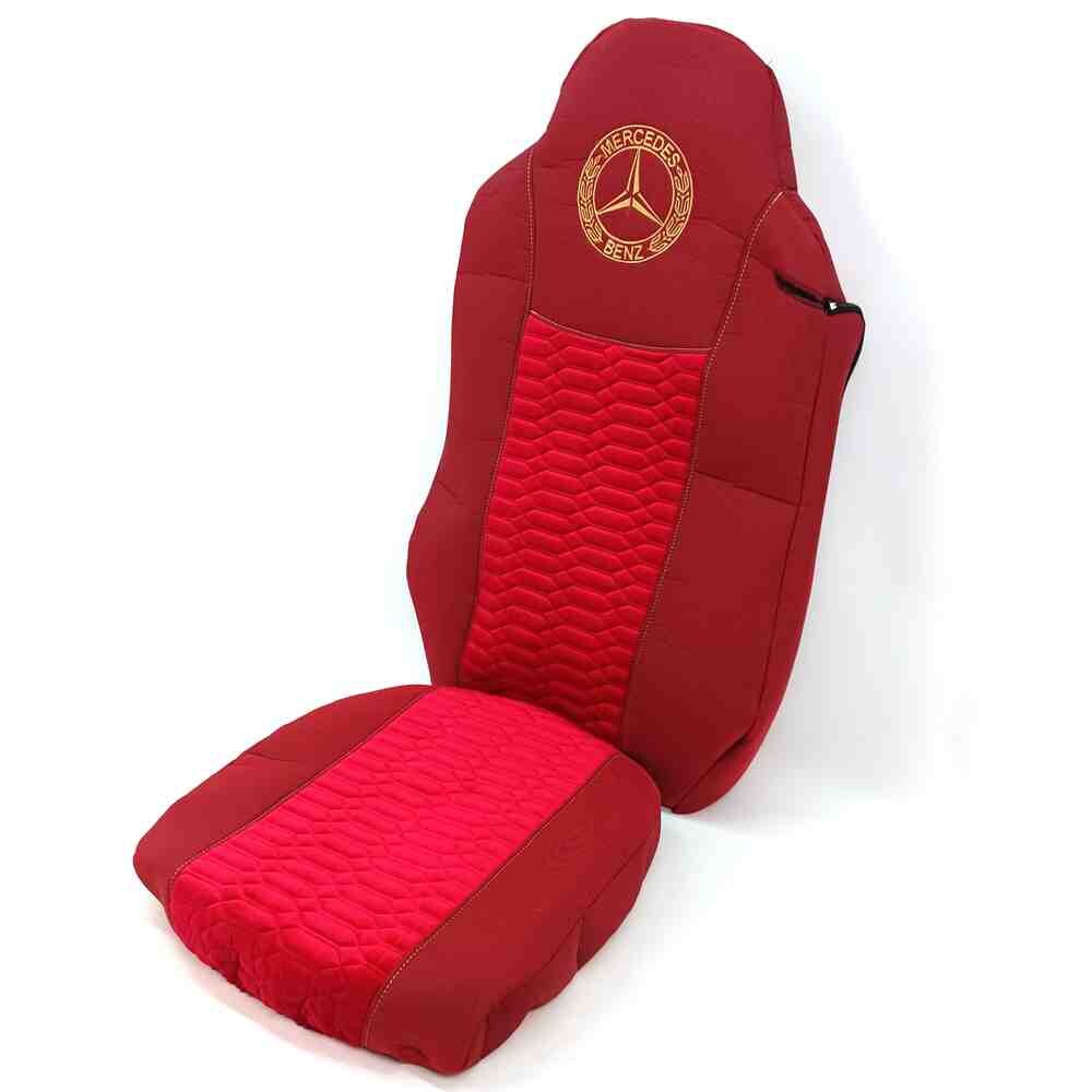 Чехол на сиденья KADIFE Велюр+Тканина Mercedes Axor Space /Actros 1844 черрвоний Чехол на сиденья KADIFE Велюр+Тканина Mercedes Axor Space /Actros 1844 черрвоний