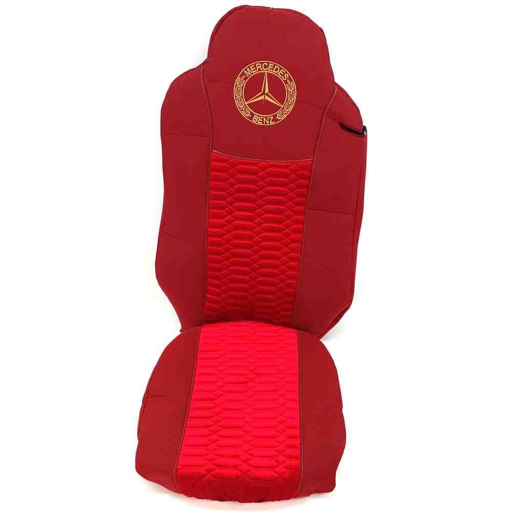 Чехол на сиденья KADIFE Велюр+Тканина Mercedes Axor Space /Actros 1844 черрвоний Чехол на сиденья KADIFE Велюр+Тканина Mercedes Axor Space /Actros 1844 черрвоний