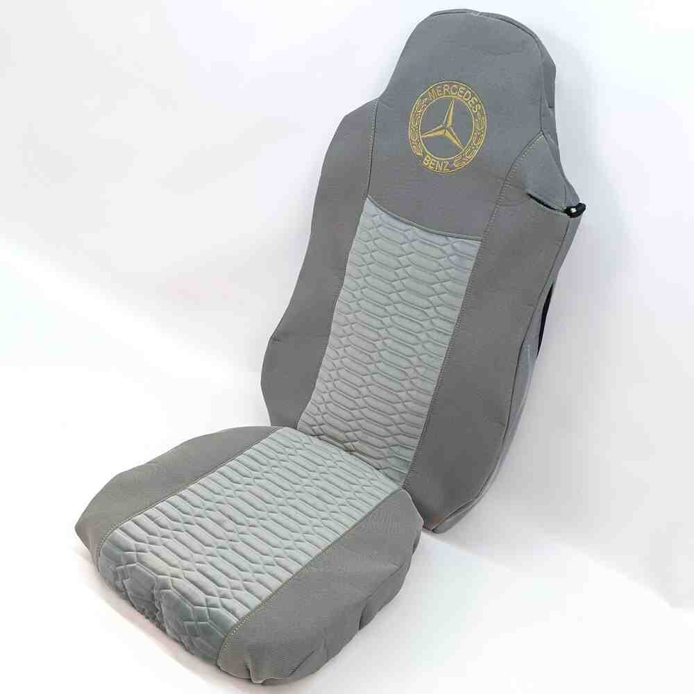 Чохол на сидіння KADIFE Велюр+Ткань Mercedes Axor Space /Actros 1844 сірий.