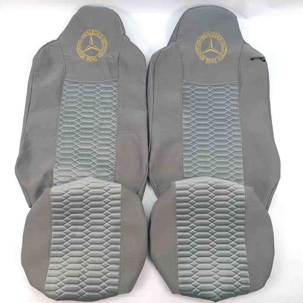 Чохол на сидіння KADIFE Велюр+Ткань Mercedes Axor Space /Actros 1844 сірий.