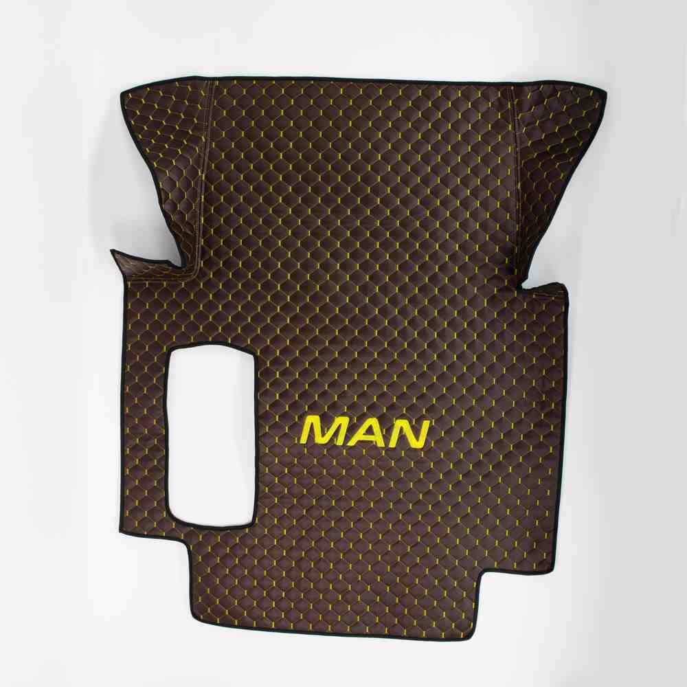 Коврик Экокожа MAN TGX 2008-2017; 1ящ., АКПП,МКПП.коричневый