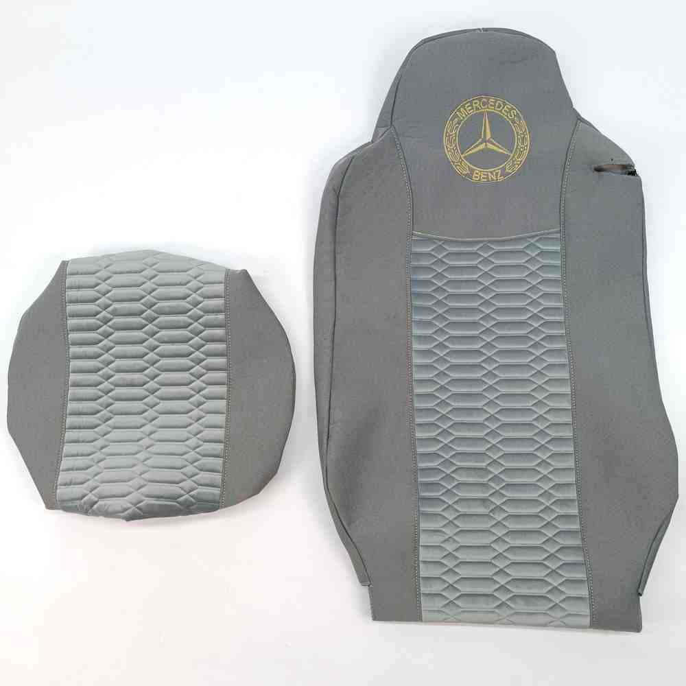 Чохол на сидіння KADIFE Велюр+Ткань Mercedes Axor Space /Actros 1844 сірий.