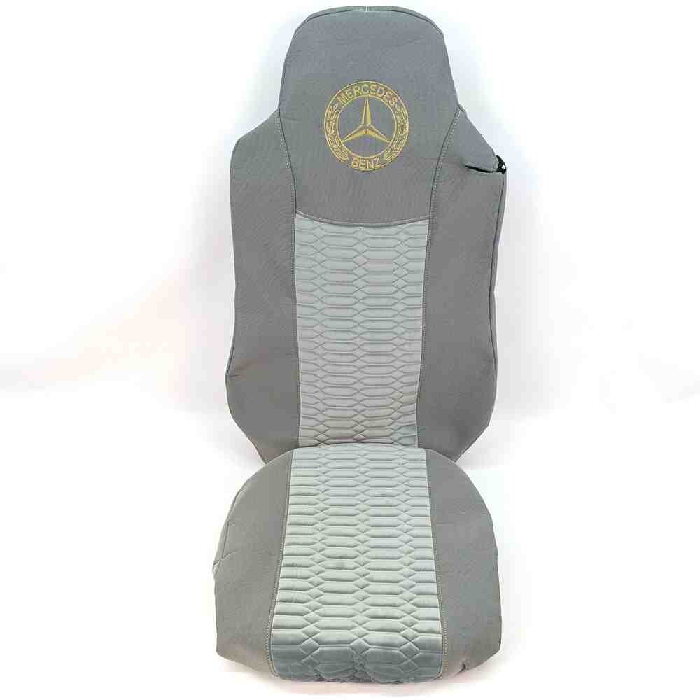 Чохол на сидіння KADIFE Велюр+Ткань Mercedes Axor Space /Actros 1844 сірий.