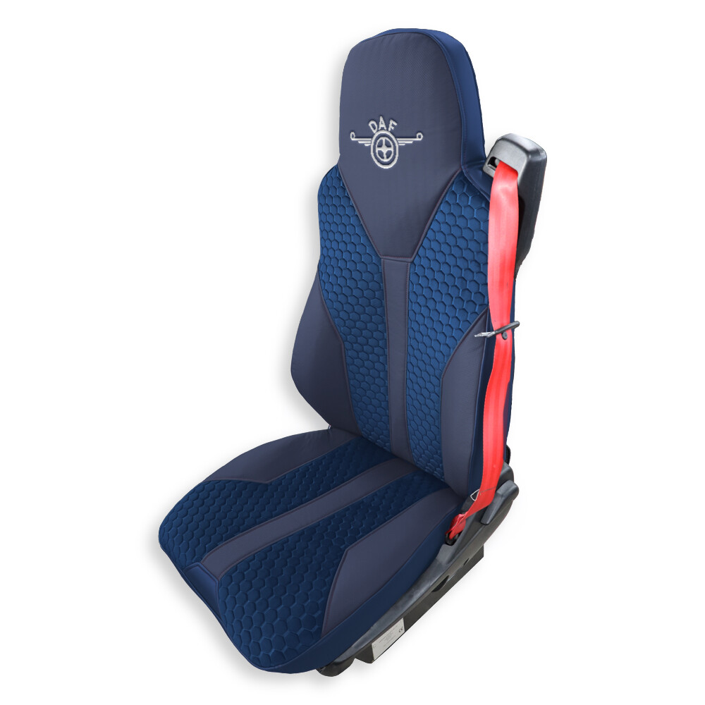 Чехол на сиденья Enterprise DAF XF95 105 CF85 75 65 LF (2002-2012) синий Чехол на сиденья Enterprise DAF XF95 105 CF85 75 65 LF (2002-2012) синий