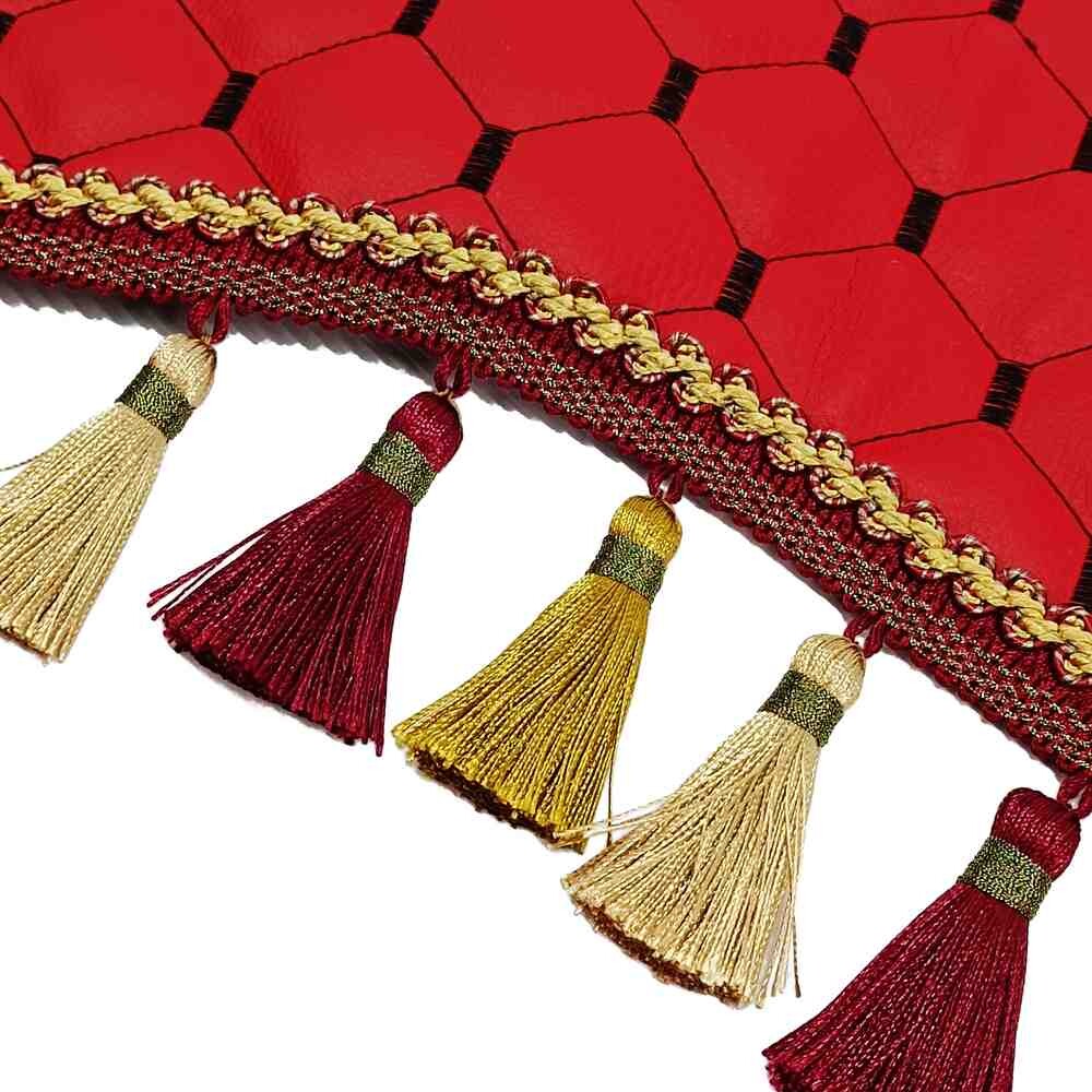 Шторка Екошкіра "Pergam" MAN лоб+косинки+спальник+нічні червона Шторка Екошкіра "Pergam" MAN лоб+косинки+спальник+нічні червона