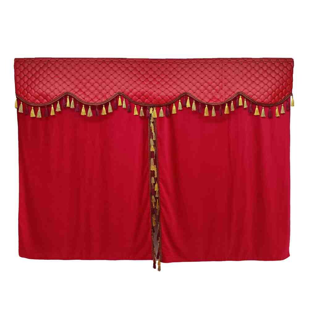 Шторка Экокожа "Pergam" RENAULT лоб+косынки+спальник+ночные красная