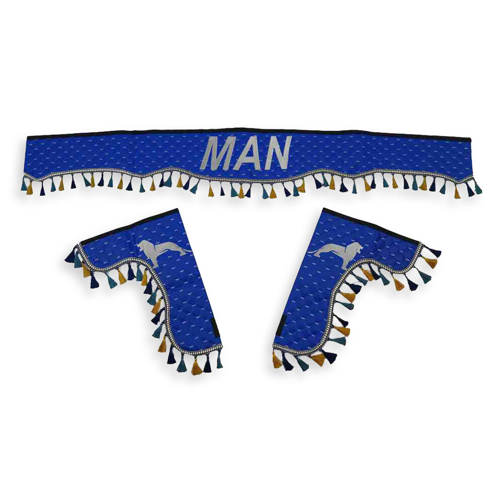 Шторка Экокожа "Pergam" MAN лоб+косынки+спальник+ночные синяя Шторка Экокожа "Pergam" MAN лоб+косынки+спальник+ночные синяя