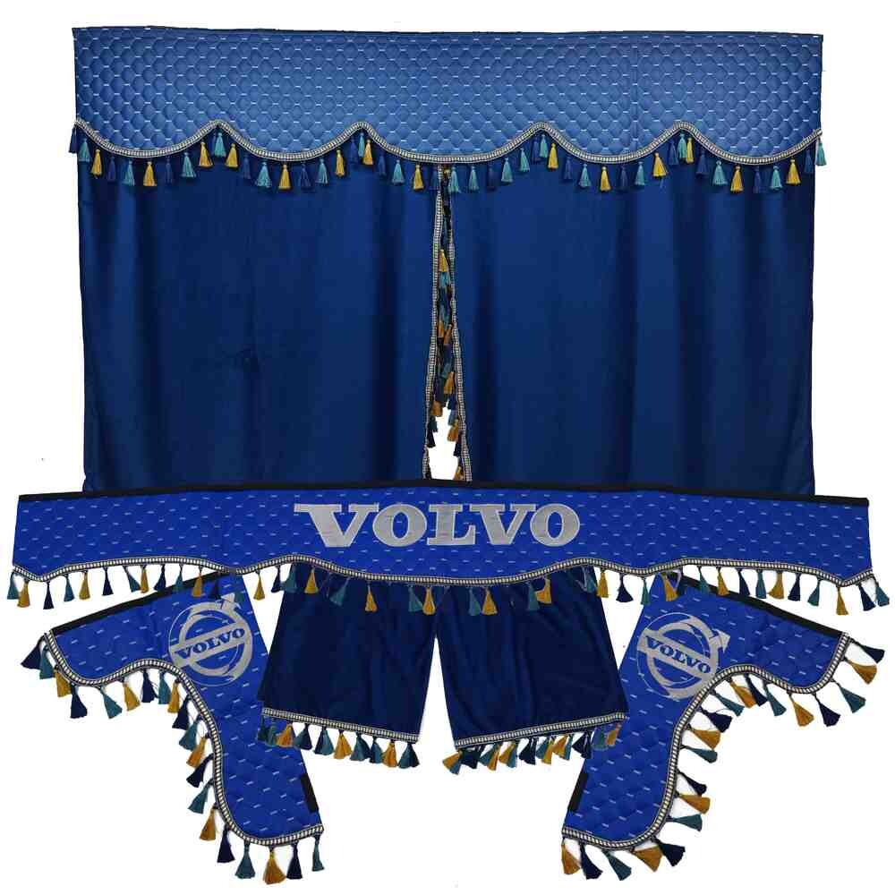 Шторка Экокожа "Pergam" VOLVO лоб+косынки+спальник+ночные синяя Шторка Экокожа "Pergam" VOLVO лоб+косынки+спальник+ночные синяя