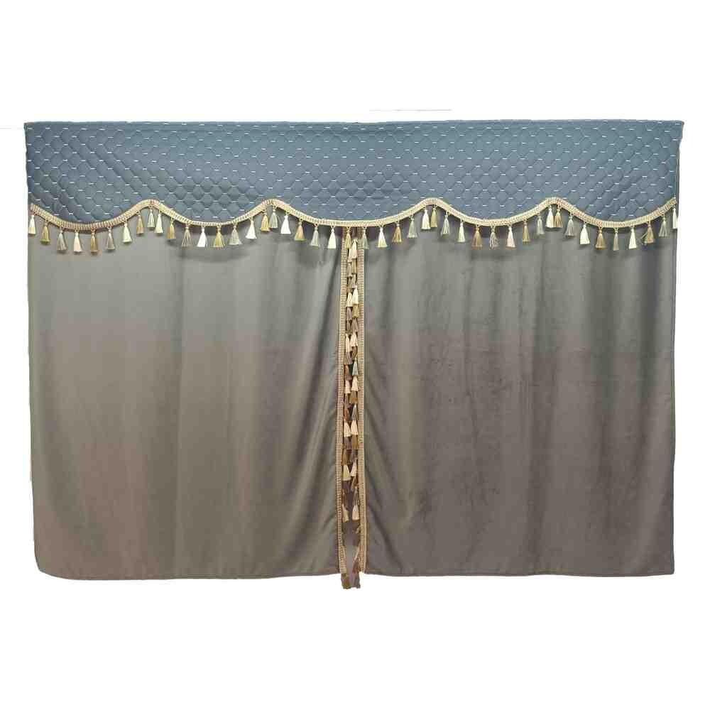 Шторка Екошкіра "Pergam" MAN лоб+косинки+спальник сіра Шторка Екошкіра "Pergam" MAN лоб+косинки+спальник сіра