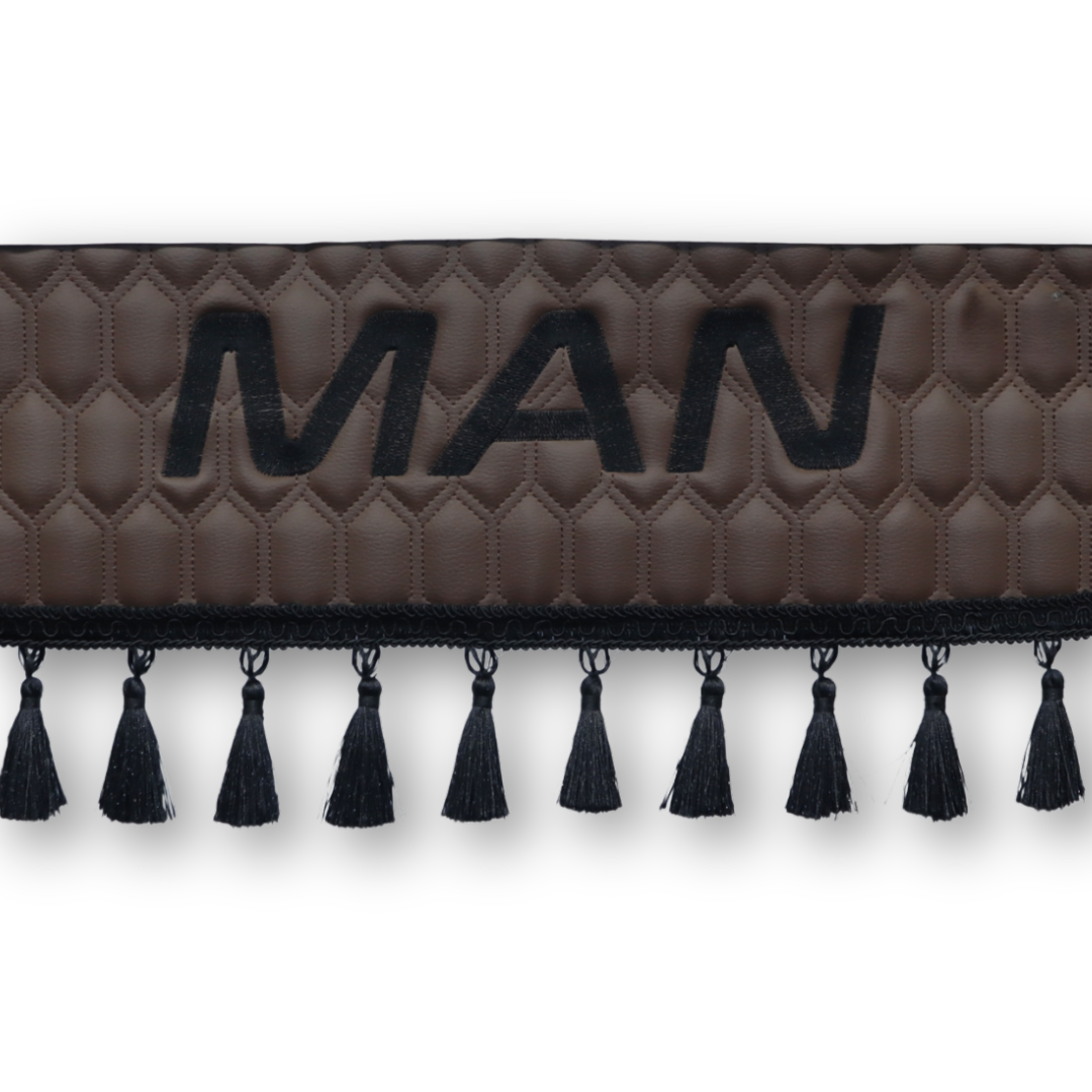 Шторка Екошкіра "Pergam" MAN лоб+косинки коричневий