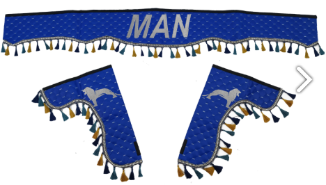 Шторка Екошкіра "Pergam" MAN лоб+косинки синя Шторка Екошкіра "Pergam" MAN лоб+косинки синя