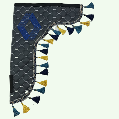 Шторка Екошкіра "Memphis" RENAULT лоб + косинки сіра Шторка Екошкіра "Memphis" RENAULT лоб + косинки сіра