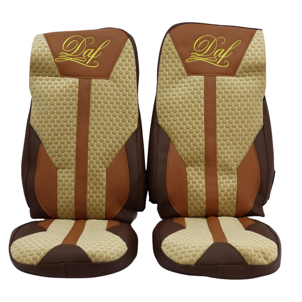 Чехол на сиденья Enterprise DAF XF105 106 XG CF85 LF (2013-2024) бежевый Чехол на сиденья Enterprise DAF XF105 106 XG CF85 LF (2013-2024) бежевый