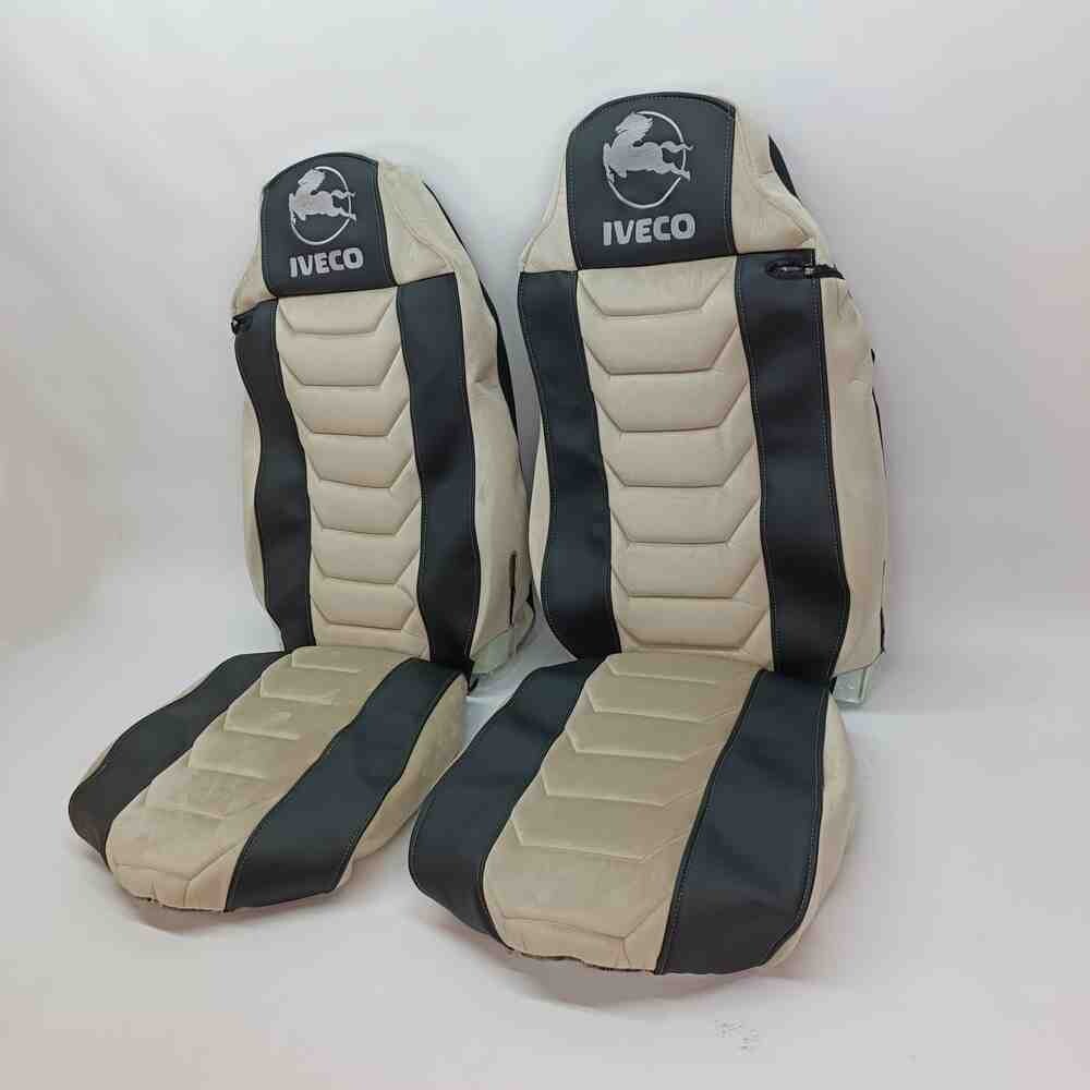 Чохол на сидіння Chess Велюр IVECO STRALIS з2003, E-CARGO,TRAKKER з 2008, чорний Чохол на сидіння Chess Велюр IVECO STRALIS з2003, E-CARGO,TRAKKER з 2008, чорний