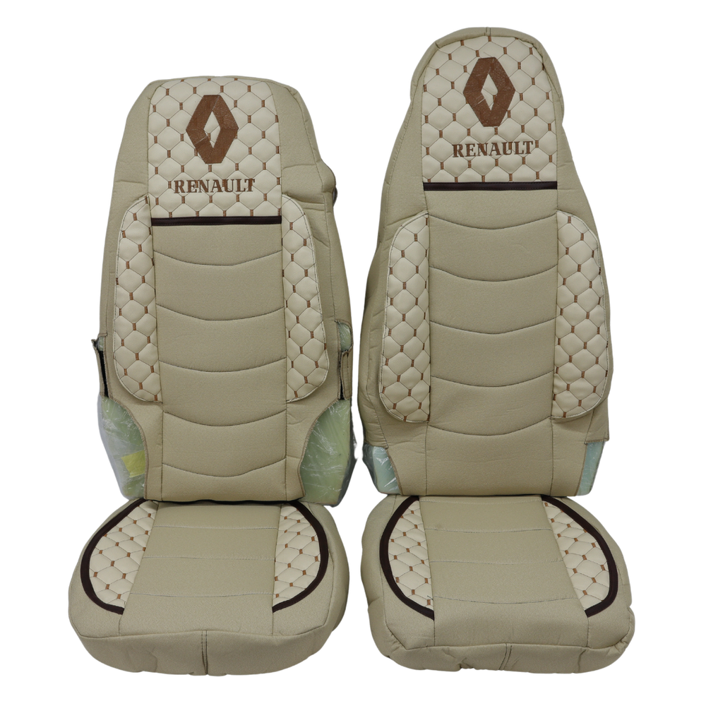 Чехол на сиденья KILIFI Renault Magnum, трасформер пассажирское сидение, Экокожа беж Чехол на сиденья KILIFI Renault Magnum, трасформер пассажирское сидение, Экокожа беж