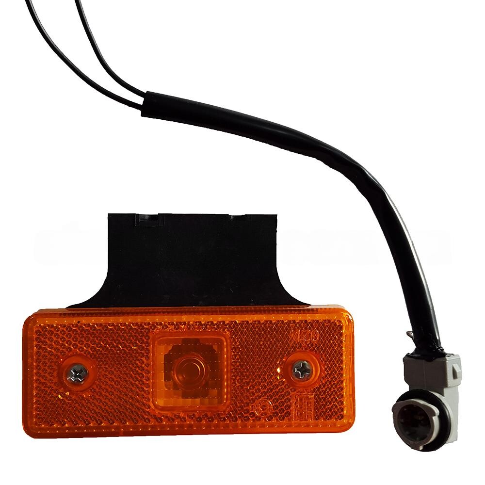 Ліхтар габаритний "гірлянда"(ламп.-W3W 24V (3W) W2, 1x9, 5d) жовтий з лампочкою \UA\