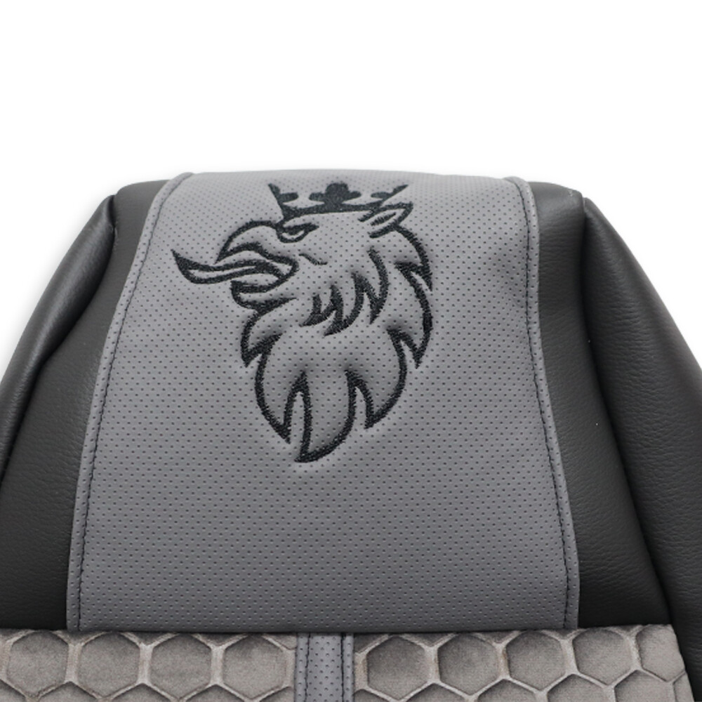 Чехол на сиденья Enterprise SCANIA R,G,P (2004-2017) водит. пилот - пасс. пилот серый Чехол на сиденья Enterprise SCANIA R,G,P (2004-2017) водит. пилот - пасс. пилот серый