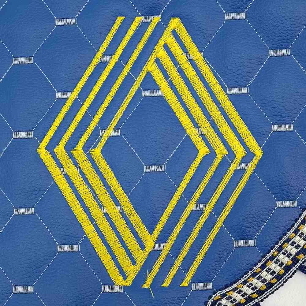 Шторка Экокожа "Memphis" RENAULT лоб+косынки синяя Шторка Экокожа "Memphis" RENAULT лоб+косынки синяя